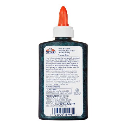 Elmer's Cosmic Liquid Glue 147ml Teal and Purple