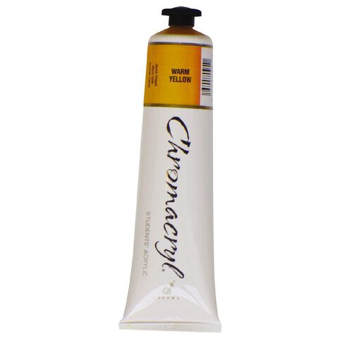 Chromacryl Acrylic Paint Warm Yellow 75ml