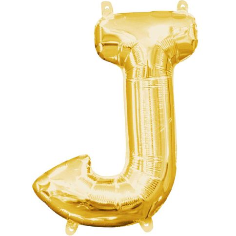 Amscan Small-Size Air Letter J Gold