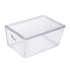 Living & Co Lisse Lidded Organiser Clear 4L
