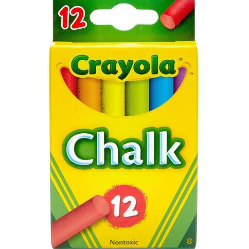 Crayola Chalk Coloured 12 Pieces Assorted