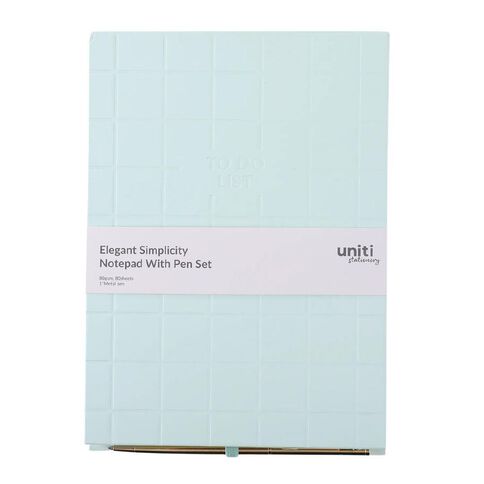 Uniti Stationery Elegant Simplicity Notepad With Pen Set