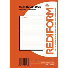 Rediform Manifold Book Feint Triplicate 50 Sets Red