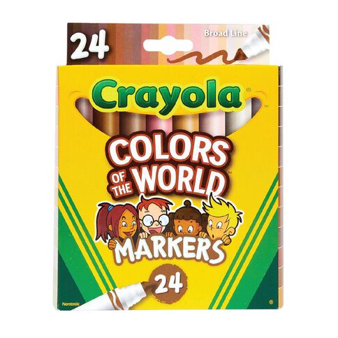 Crayola Colors of the World Markers Multi-Coloured 24 Pack