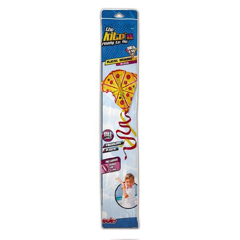 EOLO Ready To Fly Plastic Diamond Kite Pizza