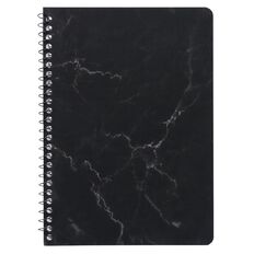 Uniti Stationery Marble Black A5 Notebook