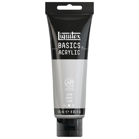 Liquitex Basics Acrylic 118ml Silver
