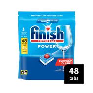 Finish Power Dishwashing Tablets Lemon 48 Pack