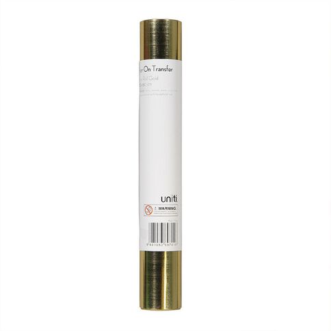 Uniti Iron-on Vinyl 30cm x 60cm Gold