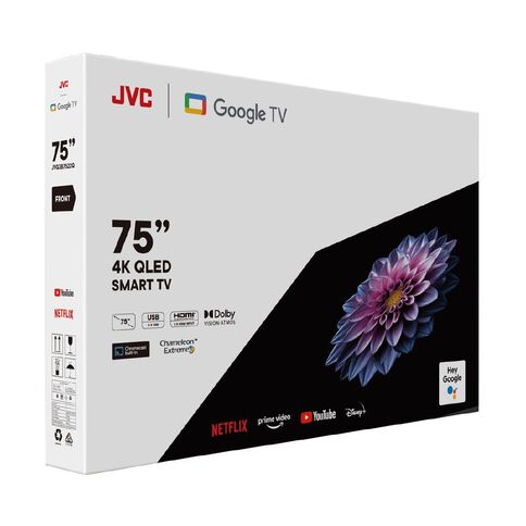 JVC 75 inch 4K Ultra HD QLED Google Smart TV