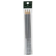 Faber-Castell Pencil Grip Hb Black 3 Pack