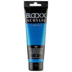 BLOCKX Acrylic Tube 120ml Cerulean Blue Blue