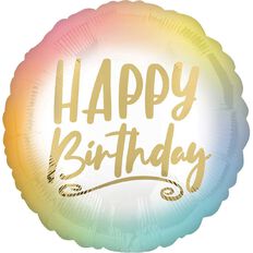 Anagram 45cm Standard Happy Birthday Rainbow Ombre