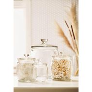 Living & Co Round Glass Jar Clear 700ml
