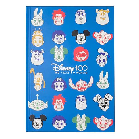 Disney 100 Notebook Hb Blue Mid A5