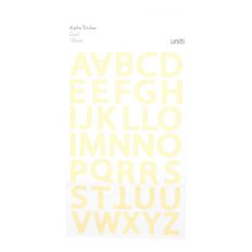 Uniti Foil Alpha Stickers Gold