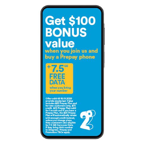 Samsung Galaxy A26 5G with 2degrees SIM Black