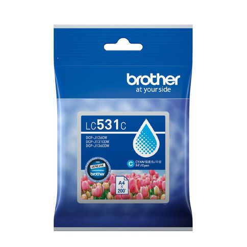 Brother Ink LC531 Cyan 200 Pages