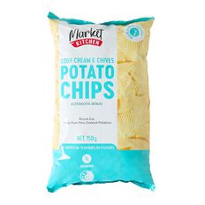 Market Kitchen Chips Sour Cream & Chives 150g