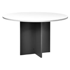 Jasper J Emerge Table 1200 Round White/Ironstone