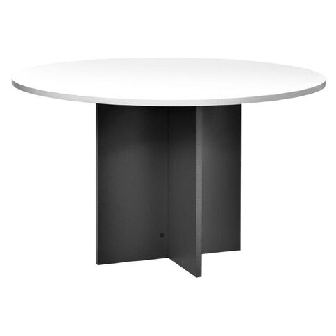 Jasper J Emerge Table 1200 Round White/Ironstone