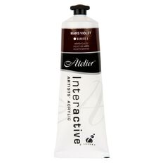 Atelier Acrylic Paint Mars Violet Purple 80ml