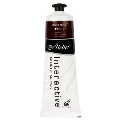 Atelier Acrylic Paint Mars Violet Purple 80ml