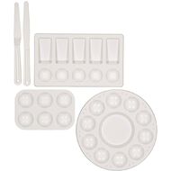 Uniti Plastic Palette & Knife Set 5 Piece
