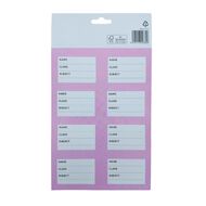 WS Colour Pop Book Labels Pink