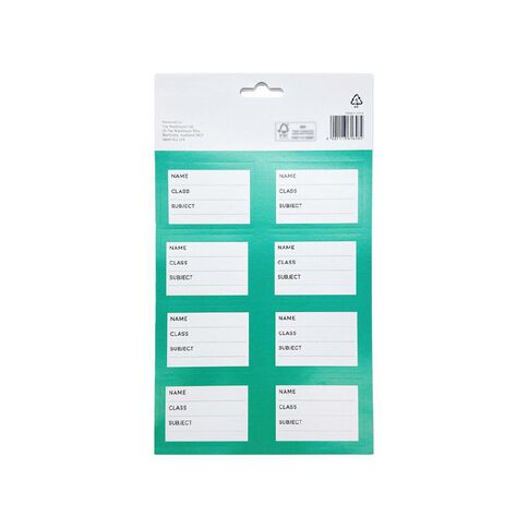 WS Book Labels Green