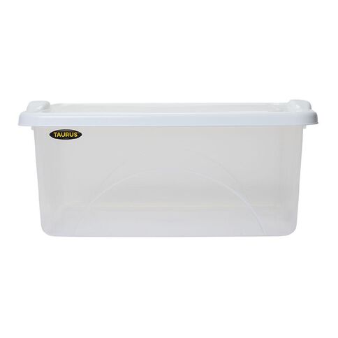 Taurus Clear View Storage Organiser with Lid Assorted 20L