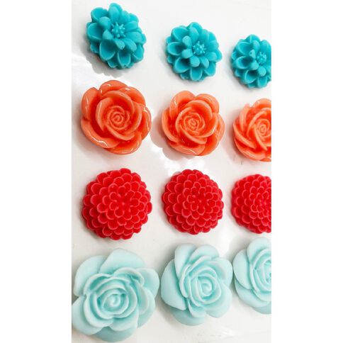 Uniti Resin Flowers 12 Piece