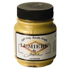 Jacquard Lumiere Acrylic Paint Brass 66.54ml