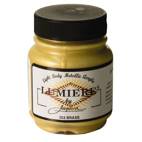 Jacquard Lumiere Acrylic Paint Brass 66.54ml