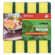 Maxcare Pot and Wok Scrub 4 Pack