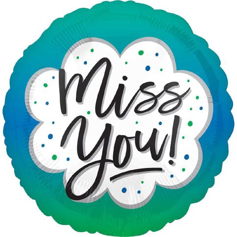 Anagram Miss You Ombre Foil Balloon Standard 17in