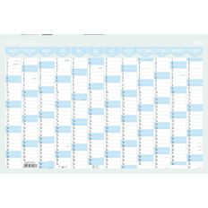 WS Laminated Wall Planner 2024 750m x 500m