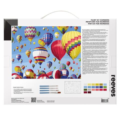 Reeves Paint By Numbers Hot Air Balloons 12 x 16 inch