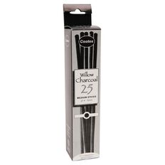 Coates Willow Charcoal Medium 25 Pack