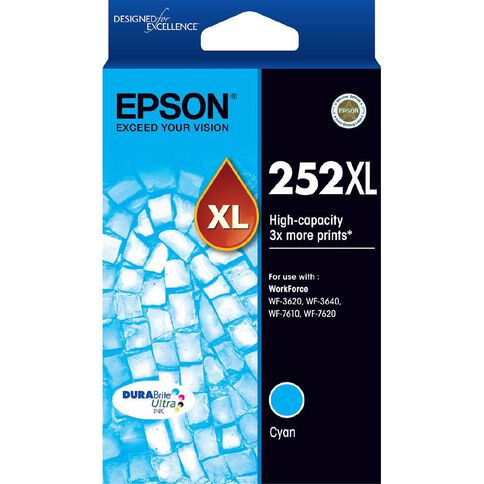 Epson Ink 252XL Cyan (1100 Pages)