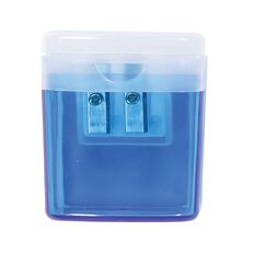 WS Pencil Sharpener 2 Hole Barrel Multi-Coloured