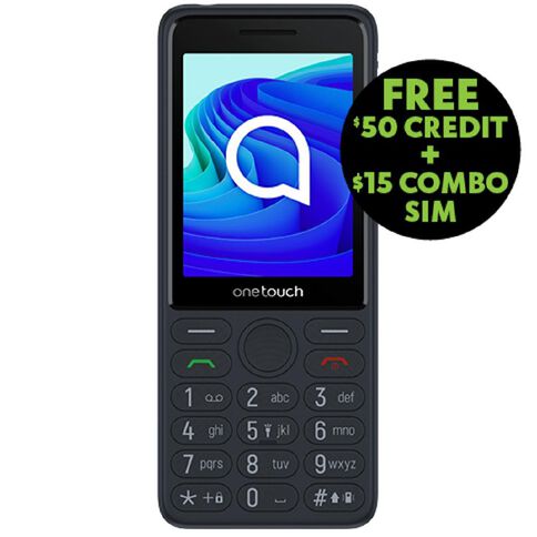 Warehouse Mobile TCL Onetouch 4042S with Warehouse Mobile SIM Grey