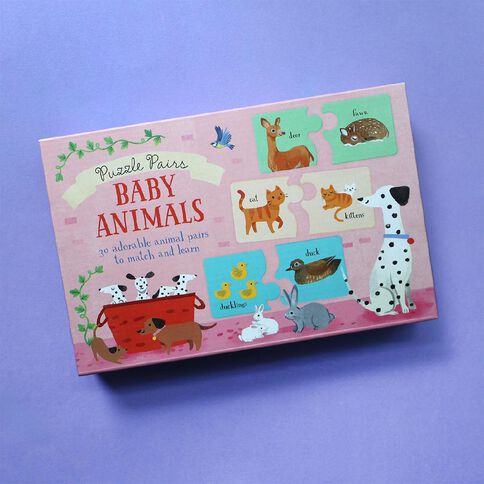 Baby Animals Match and Learn Box 60 Piece