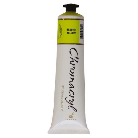 Chromacryl Acrylic Paint Fluoro Yellow 75ml