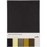 U-Do Value Cardstock Textured 216gsm 30 Sheets Neutral A4