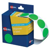 Avery Fluoro Green Dispenser Dot Stickers 24mm diameter 350 Labels