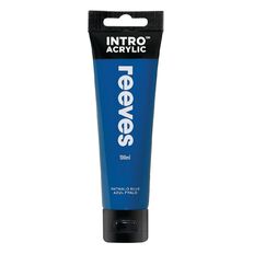 Reeves Intro Acrylic Paint Phthalo Blue 100ml