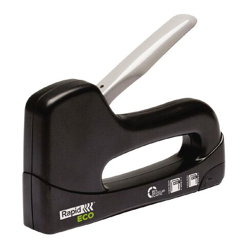 Rapid Staple Gun Eco Tacker Recycled Black