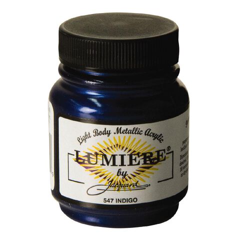 Jacquard Lumiere Acrylic Paint Indigo 66.54ml
