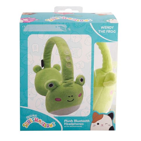 Squishmallows Plush Bluetooth Headphones Wendy the Frog